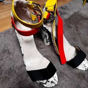 Vibrant Multicolor Women's Heels